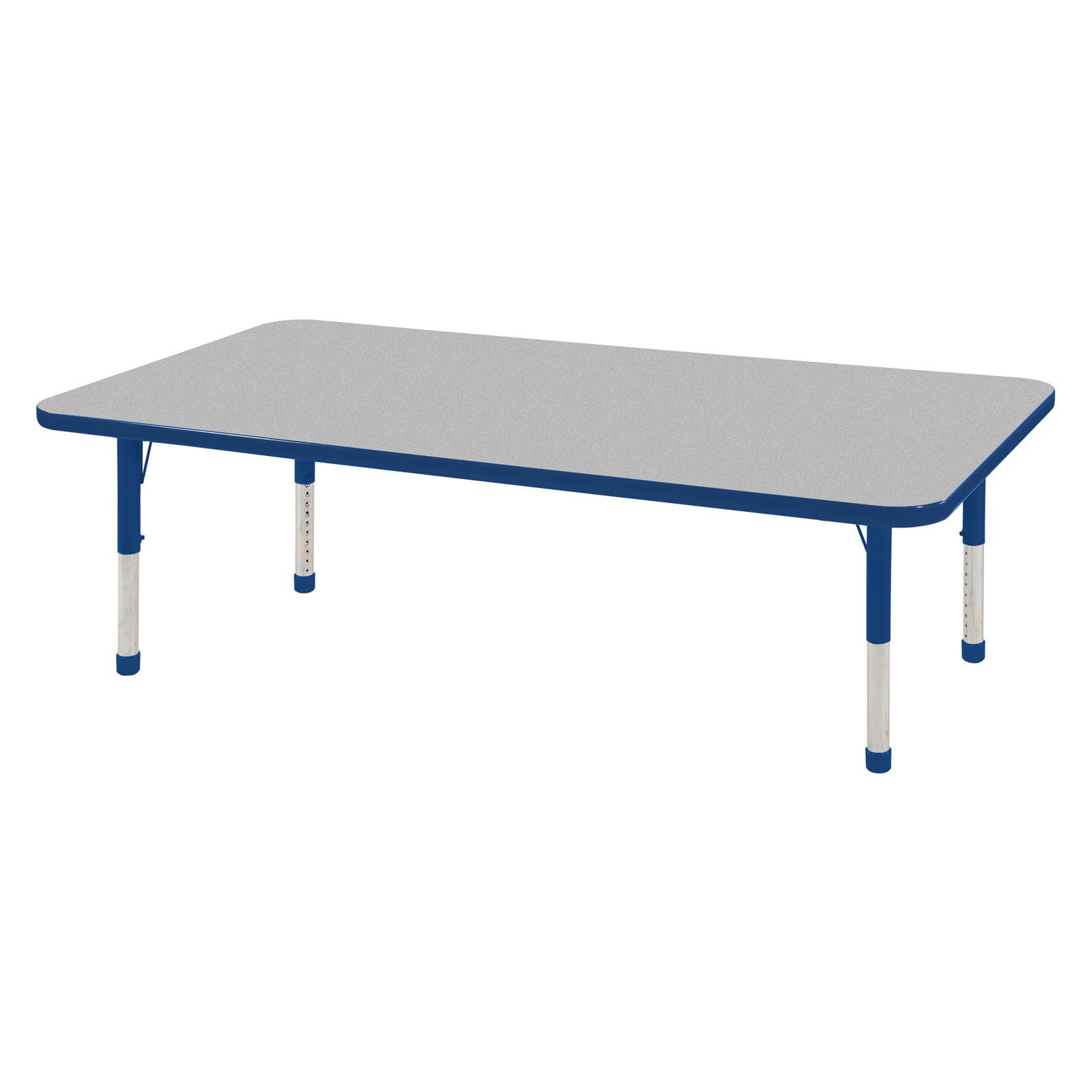 Toddler Legs w//Ball Glides Maple//Green Adjustable Height 15-23 inch ECR4Kids Mesa T-Mold 30 x 48 Rectangular School Activity Table