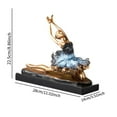 thumbnail image 4 of CoudarTitie Hand Finger Gesture Ballet Dancer Statue Sculpture Creative Home Living Room Cabinet Shelf Decoration Ballerina Girls Figurine Gift Desk Ornament for Fireplace Restaurant Decorating, 4 of 8