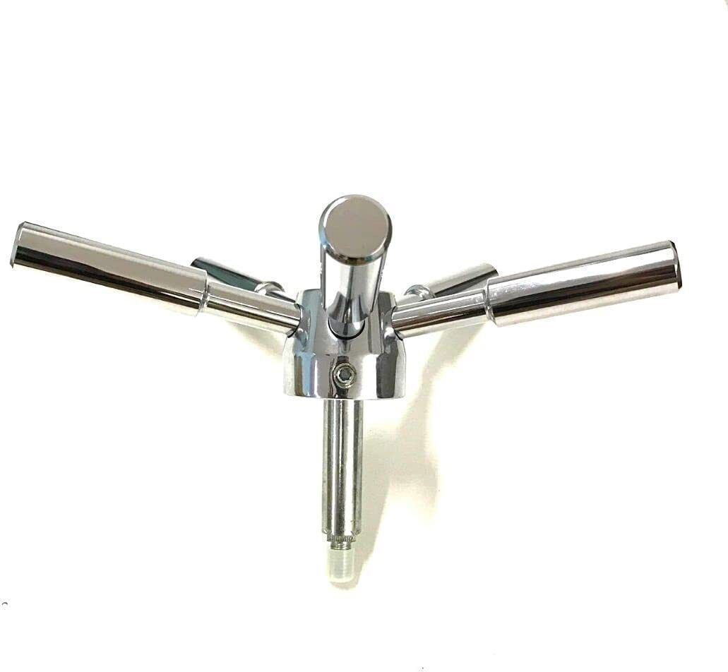 5 Spoke Gun Safe Handle Round Shaft Gun Safe Handle With Chrome Finish Safe Box