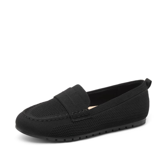 DREAM PAIRS Women's Knit Loafers Comfortable Arch Support Walking Shoes Lightweight Breathable Casual Slip-on Flats