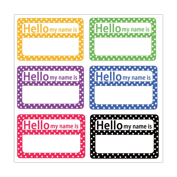 Name Badge Labels 2X3inch Hello My Name is Stickers Self Adhesive Name Tags 252Pcs