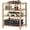 Natural, variant on GlowPlume 4-Tier AV Media Player Stand, Natural Stereo Cabinet, Modern Audio Shelf, Wooden TV Stand,Game Console Shelf, Multifunctional Entertainment Center, Suitable for Home, Conference Room