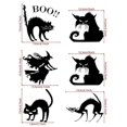 thumbnail image 3 of PVC Witch Cat Spooky Window Wall Stickers Halloween Decor, 3 of 3