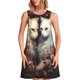 thumbnail image 1 of Disketp Flower Cat Couple para Vestido sin Mangas para Mujeres, Vestidos de Verano para Mujeres, Casual y Holgado para la Playa, 1 of 7