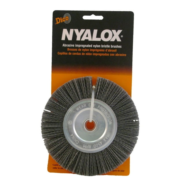 Cepillo abrasivo Dico Nyalox, 6 pulgadas, gris, grano 80