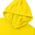 thumbnail image 4 of Yellow Boys' Short Sleeve Hoodie | Kids Hooded Pullover Shirt Loose Fit Casual Wear | Ages 5-15 Athletic Play Top for School Outdoor Activities,Size 9-10 T, 4 of 9