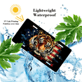 thumbnail image 4 of 1 Pcs 2D Flat License Plate Covers & Frames, Tiger Against For Decorative Front, Waterproof For Decoration Aluminum License Plate Covers & Frames Cover For Men Women, 12" X 6", 4 of 7