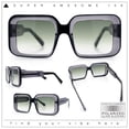 thumbnail image 2 of Womens Polarized Mod Rectangle Minimal Vintage Vibe Hipster Sunglasses Slate - Green, 2 of 8