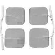 HealthmateForever White Pin-Inserted Square-Shaped Conductive Pads