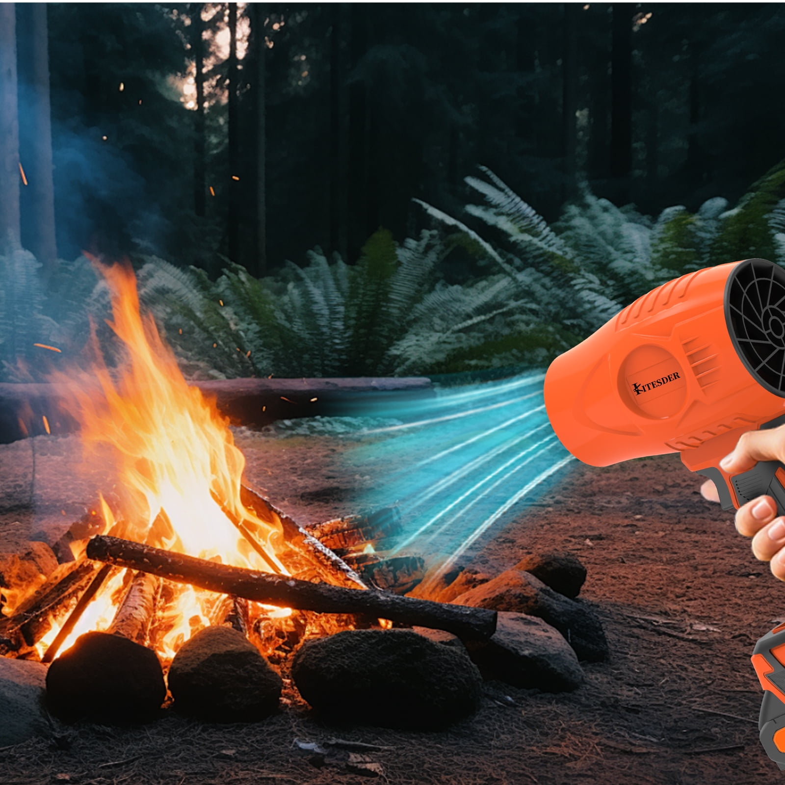20V Cordless Blower High Power High-Speed Turbo Fan Portable Handheld, Optional Battery & Quick Charger, for Household Outdoor Leaf Dust Cleaning, Ideal Holiday Gift, Local Warehouse Shipping