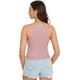 thumbnail image 2 of Camiseta corta sexy sin mangas con cuello halter a rayas y punto acanalado para mujer Rosa/Rebel Fun. XS Rosa/Rebel Fun. XS Xishao ropa, 2 of 2