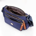 thumbnail image 5 of Heiheiup Fashion Multicolor Nylon Fabric Large Capacity Zipper Adjustable Shoulder Strap Messenger Bag, 5 of 5