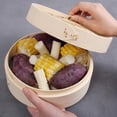 thumbnail image 4 of Bamboo Steamer Basket with Lid Dumpling Steamer Basket Chinese Steamer Basket Bamboo Steamer for Cooking Bao Buns Steam Basket, 4 of 10
