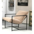 thumbnail image 2 of Container Furniture Direct Serenity Accent, Modern Velvet Arm Chair with Reclined Seat, Sleek Design, Durable Metal Frame, Soft Upholstery and Plush Comfort for Stylish Living Room, 2 of 4