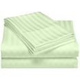thumbnail image 2 of 1200 Thread Count 100% Cotton Stripe Sheet Set (King, Sage), 2 of 3