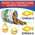 thumbnail image 5 of BARK&SPARK Omega 3 for Dogs - 360 Fish Oil Treats for Dog Shedding, Skin Allergy, Itch Relief, Hot Spots Treatment - Joint Health - Skin and Coat Supplement - EPA & DHA Fatty Acids - Salmon Oil, 5 of 7