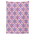 thumbnail image 3 of Ambesonne Ethnic Tablecloth Rectangular Table Cover, Hand Drawn Mayan Sripes, 60"x84", Fuchsia Indigo Burgundy, 3 of 4