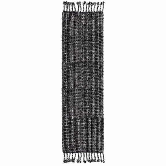 Trends Collection Tone on Tone Cotton Woven 13" x 72" Table Runner Black