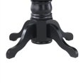 thumbnail image 4 of Homestyles Bishop Wood Pedestal Table in Black, 4 of 25
