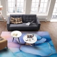 thumbnail image 3 of Area Rugs Indoor Non-Slip Rectangle Rug 5x7 Ft Marble Texture Abstract Colorful Pink Blue Gold Modern Rug Rubber Backing Floor Mats Non Shedding Home Decor Carpet for Entryway Living Room, 3 of 8