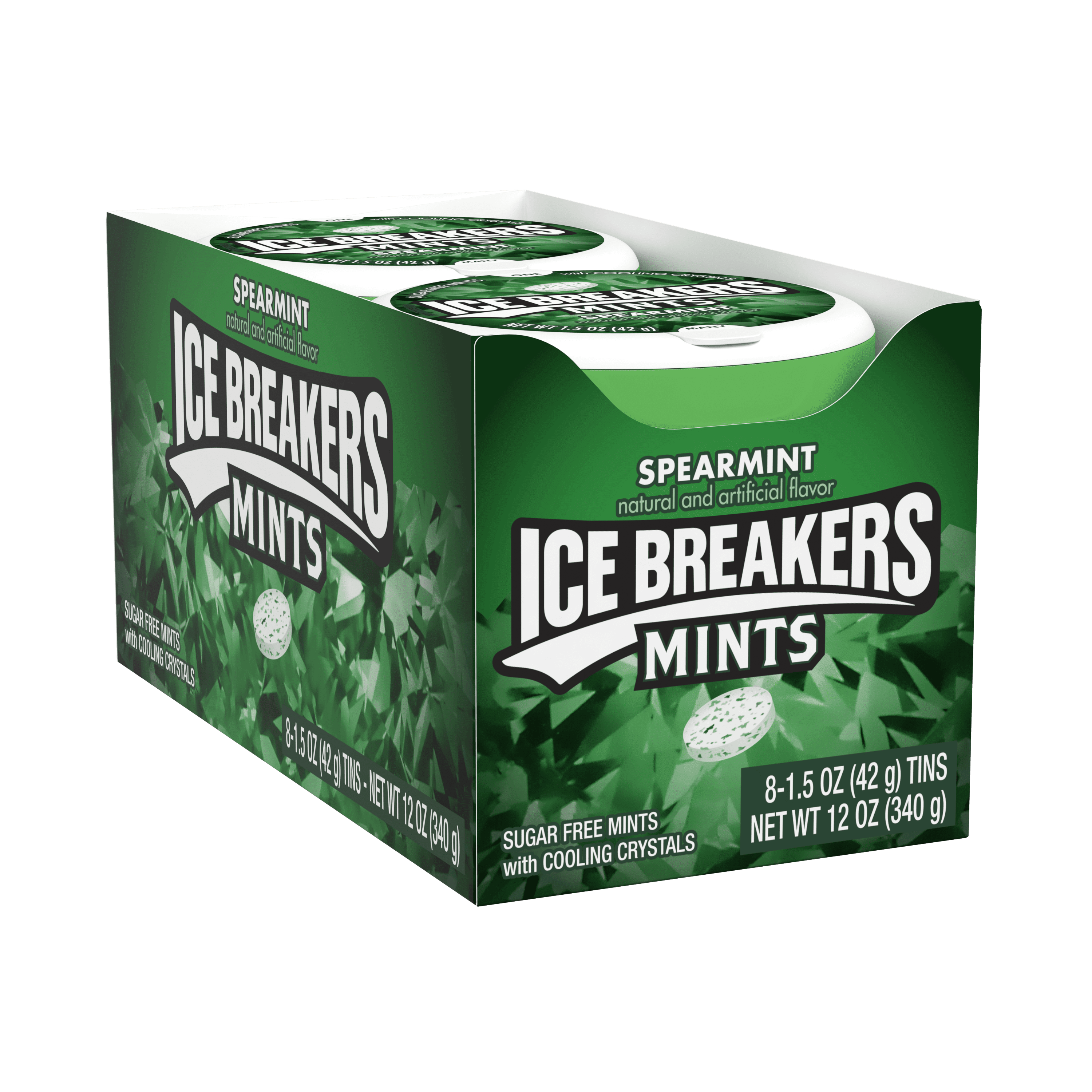 Ice Breakers Breath Mints, Spearmint, 1.5 oz Tin (Pack of 8) Walmart