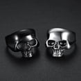 thumbnail image 2 of Mens Skull Ring Titanium Steel Punk Style Retro Fashion Jewelry For Men Durable High Quality Gift For Him Gift Idea, 2 of 7