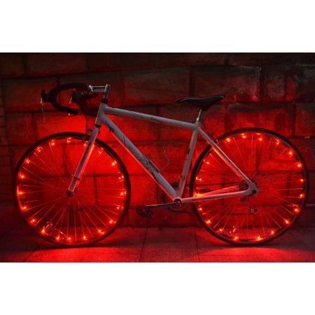Water-resistant 20 LEDs Bicycle Bike Cycling Rim Lights LED Wheel Spoke Light 2.2m String Wire