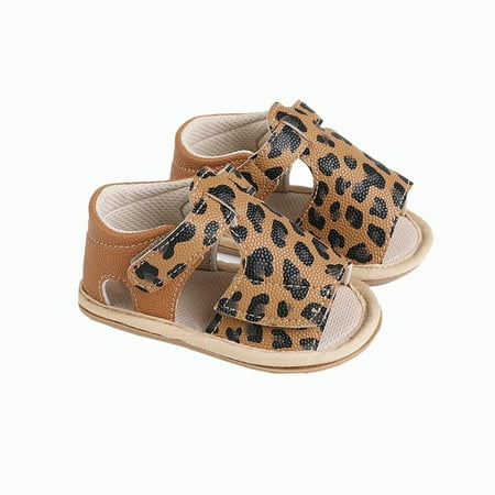 

Meresysid Infant Kids Newborn Toddler Summer New Baby Everything Casual Breathable Cute Rubber Soles Non-slip Soft Soles Baby Sandals Shoes Brown