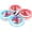 Red & White, variant on Veeniix Q9 RC Drone for Kids & Adults, 3 Batteries 24 Min Flight Time, Anti-Collision RC Quadcopter with LED Light, Altitude Hold, Blue & White