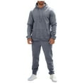 thumbnail image 3 of Vividxx Men Zipper Sweater Pants Sports Suit Leisure Solid Color Autumn And Winter Set, 3 of 9