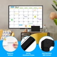 thumbnail image 3 of JILhome Dry Erase Calendar Whiteboard for Wall, 47" x 35" Magnetic Calendar White Board, Whiteboard Calendar with Tray for Planning, Drawing, to Do List, Black Aluminum Frame, 3 of 8