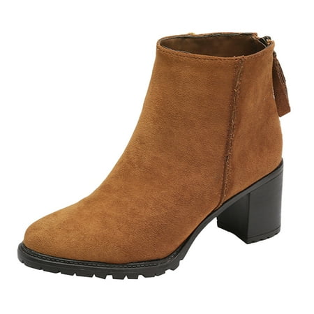 

Zipper Design Vintage Ankle Boots Women Ankle Boots Short Boots Single Shoes For Ladies Casual Shoes