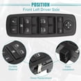 thumbnail image 6 of Front Left Driver Side Master Power Window Switch Replacement Fit for Chrysler Town Country Black, 6 of 7