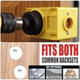 thumbnail image 3 of Door Lock Installation Kit with Adjustable Guide Template Door Lock Guide Template Ball Type Lock Hole Saw and Shaft for 1 - 3 / 8 to 1 - 3 / 4 Inch Doors, 3 of 7