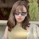thumbnail image 4 of Gafas de sol de moda para mujer, para fotografiar, viajar, anti-UV, modernas, lisas, combinables, 4 of 6