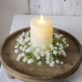 thumbnail image 4 of ERTZAE&nbsp;Spring Gypsophila Artificial Candle Wreath,Flower Candle Holder Wreath,Tabletop Decoration for Spring Home,Faux Gypsophila Candle Ring,Wreath for Pillar Candles,Fresh Spring Table Accent, 4 of 9