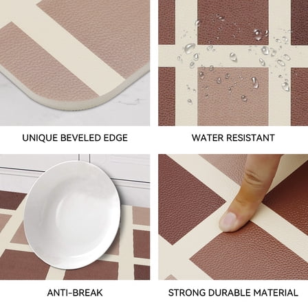 Ray Star Kitchen Mat 20''x31.5'',0.28 Inch Thick Cushioned Anti Fatigue Waterproof Kitchen Rug, Comfort Standing Desk Mat, Kitchen Floor Mat Non-Skid & Washable for Home, Office, Sink