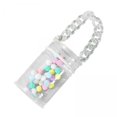 thumbnail image 1 of Xuanheng 6xPortable Doll Storage Case Cute Clear Clear Figure Display Bag Multi Purpose White with chain, 1 of 8