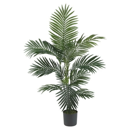 4' Silk Tree - Nearly Natural 4 ft. Kentia Palm Silk Tree