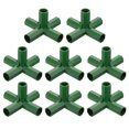 thumbnail image 1 of 8Pcs 16mm/0.63in 5 Way Greenhouse Frame Connector Pipe Fitting Duty Joint Tool, 1 of 1