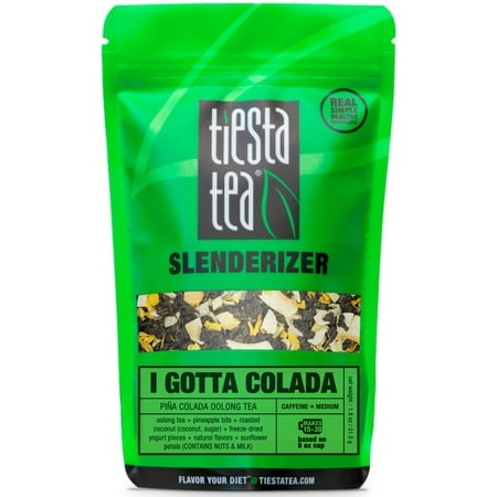 Dan Cong Oolong Tea - Tiesta Tea Slenderizer, I Gotta Colada, Loose Leaf Oolong Tea Blend, Medium Caffeine, 1.8 Ounce Pouch