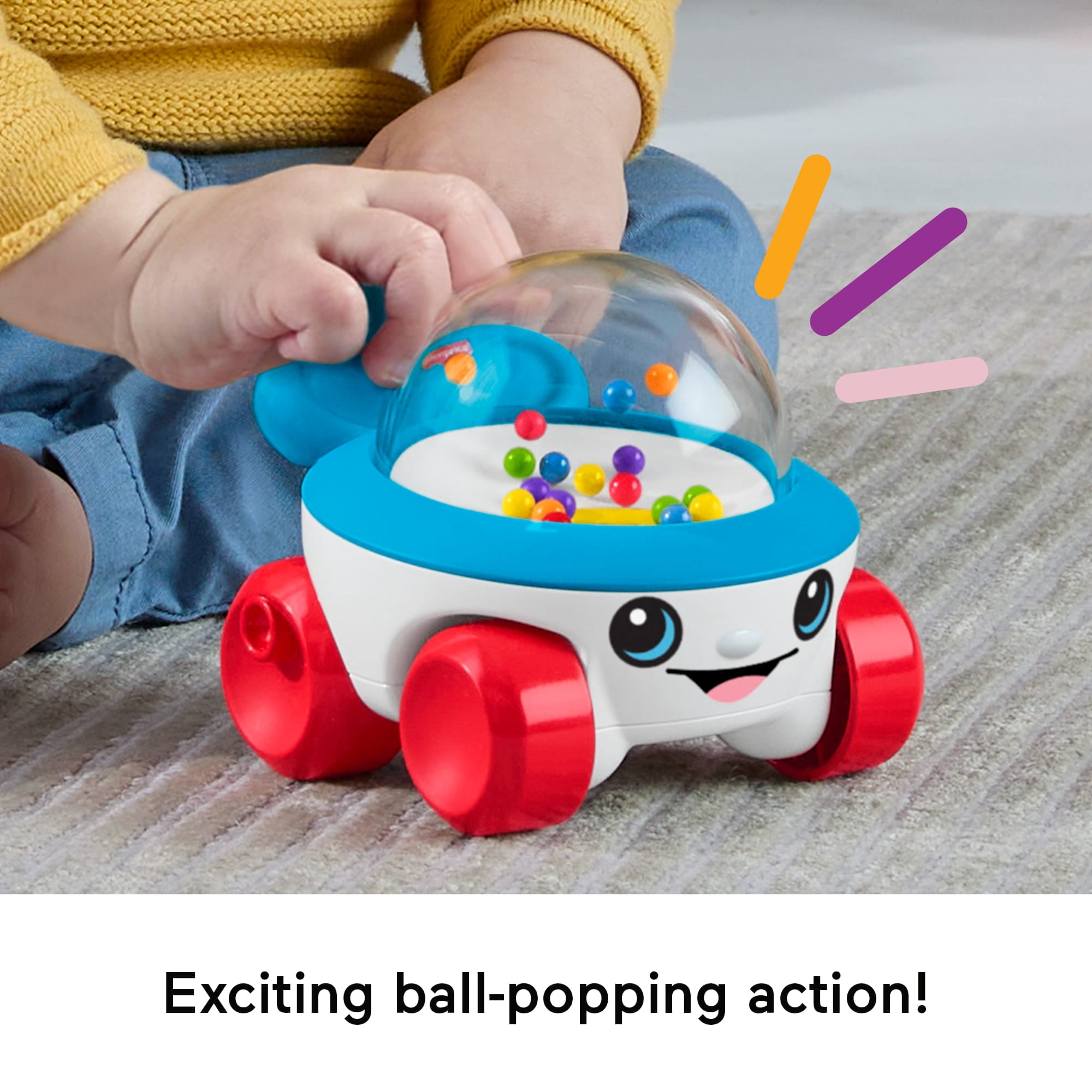 FisherPrice Corn Popper Vehicle PushAlong Toy for Baby T