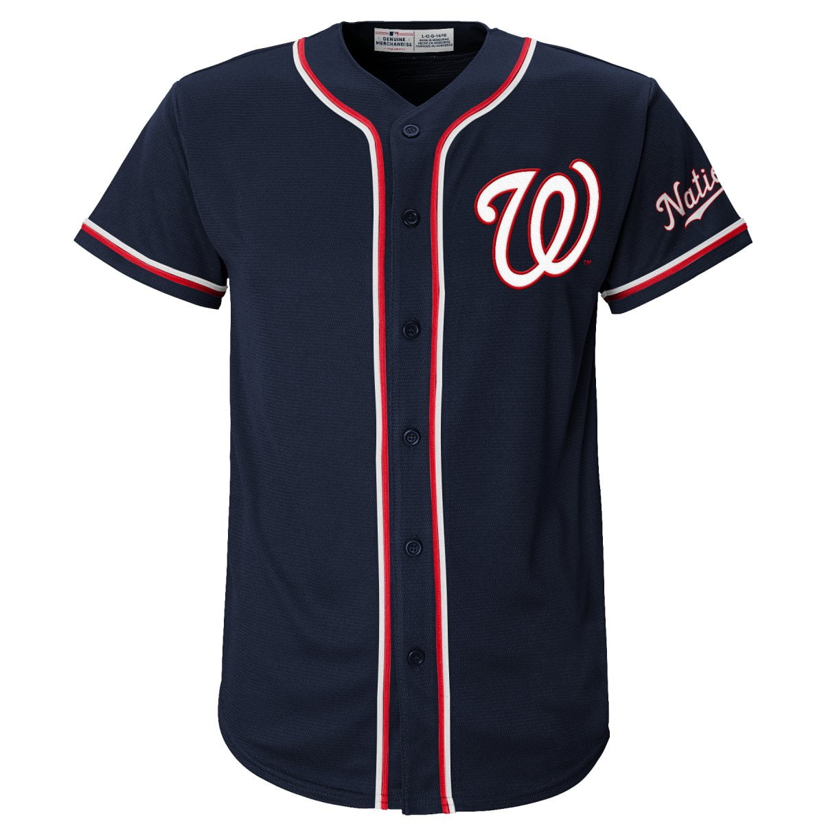MLB Washington Nationals Youth Primary Color Synthetic Jersey