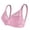 Pink, variant on AOMPMSDX Bra For Womens Underwire Lace Floral Unlined Unpadded Plus Size Full Coverage Underwears