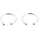 thumbnail image 2 of Anti-Tarnish Rhodium Plated 925 Sterling Silver Cuff Earrings with Round Ring Ear Cuff Gold Earrings for Women | Clip On Cartilage Cuff Earrings, 2 of 4