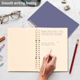 thumbnail image 4 of Haosy Lavender Gray Notebooks 1-subject Journal 60 Sheets A5 College Ruled Paper Detachable Ring 8.3"x5.7", 4 of 6