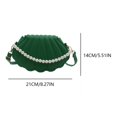 thumbnail image 2 of Bolso bandolera de cuero de PU Seashell bolso de mujer bolso Hobo para fiesta cóctel de graduación, 2 of 9