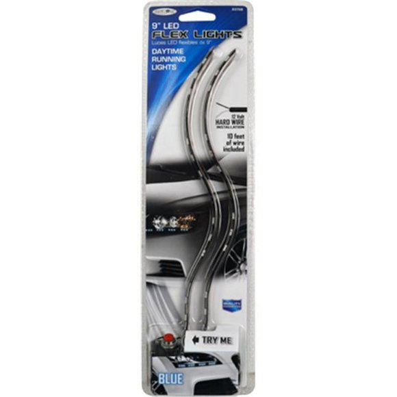 Unique Accessories 23759 10 in. Day Time Running Light, Blue, 2 Pack