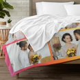 thumbnail image 5 of Customized Blanket with Photos & Text for Mom Dad Baby Family Friends Personalized Picture Blanket for Birthday Christmas for Women Sister Wife Grandma(10 Photos,50x60 Sherpa), 5 of 6