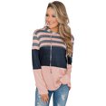 thumbnail image 1 of Femmes Blanc/rose/multicolor/vert Me Parler Couleur Bloc Cordon Sweat à Capuche, 1 of 12